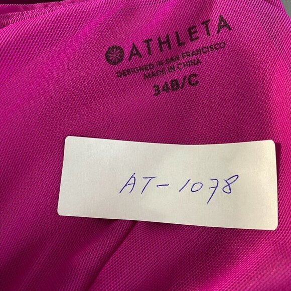 Athleta Summerland Bikini Top Pink Purple Nylon Blend Women's Size 34 B/C - Picture 2 of 6